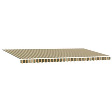 Image of Retractable Awning Manual Polyester and Steel Outdoor Shade Solution vidaXL