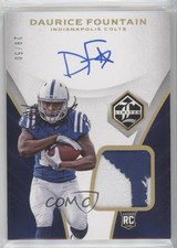 2018 Panini Limited Rookie Gold Spotlight 28/50 Daurice Fountain Patch Auto 7m3