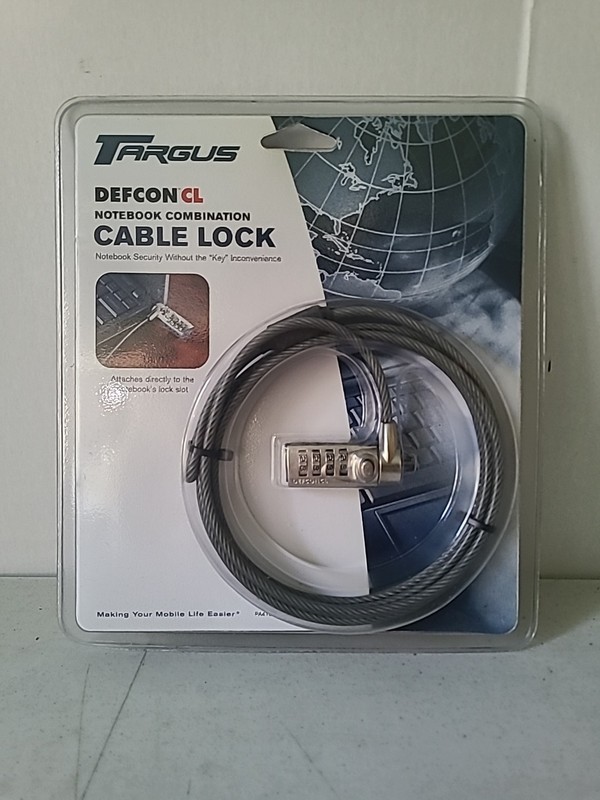 Targus Defcon CL 6.5 ft Notebook Combination Cable Lock