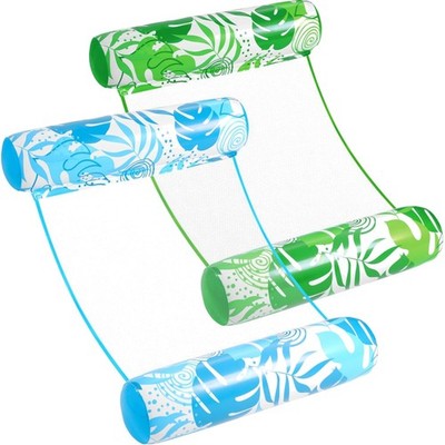 Pool Float Set Hängematte Schwimmkissen Aqua Lounge Wasser Schwimmsitz