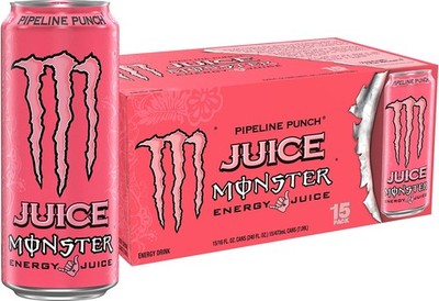 Monster Energy Juice Pipeline Punch, Energy + Juice, Energy Drink  (Pack of 15)