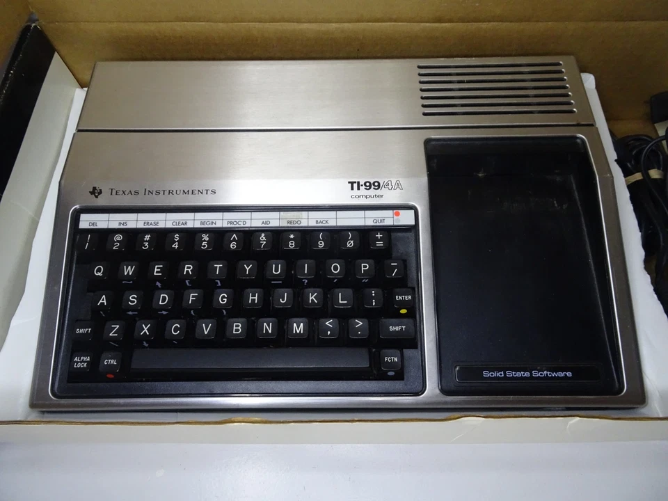Vintage Texas Instruments TI-99/4A Home Computer – Boxed with Power Supply - Image 2 of 4