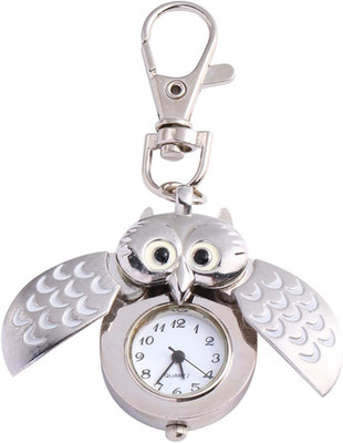 Eulen Taschenuhr Retro Design Mit Flügeln Klappbar Schlüsselanhänger Uhr Für Kin