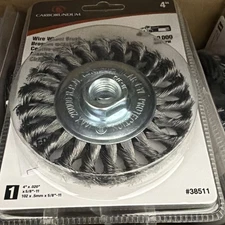 Lot of 10 Carborundum Wire Wheel Brush 4” 38511 New Sealed Free Shipping