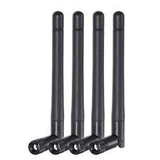 Bingfu Dual Band WiFi 2.4GHz 5GHz 5.8GHz 3dBi MIMO RP-SMA Male Antenna 4-Pack