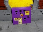 TMNT TEENAGE MUTANT NINJA TURTLES 1989 TECHNODROME PURPLE CONTROL PANEL EX DECAL