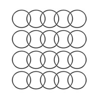 20 Nitrilkautschuk O-Ringe 44Mm OD 40Mm ID 2Mm Breite Metrische Dichtung