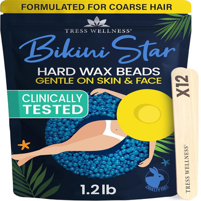 Tress Wellness Wax Beads - Safe For Skin - Dermatologically Tested - At-Home