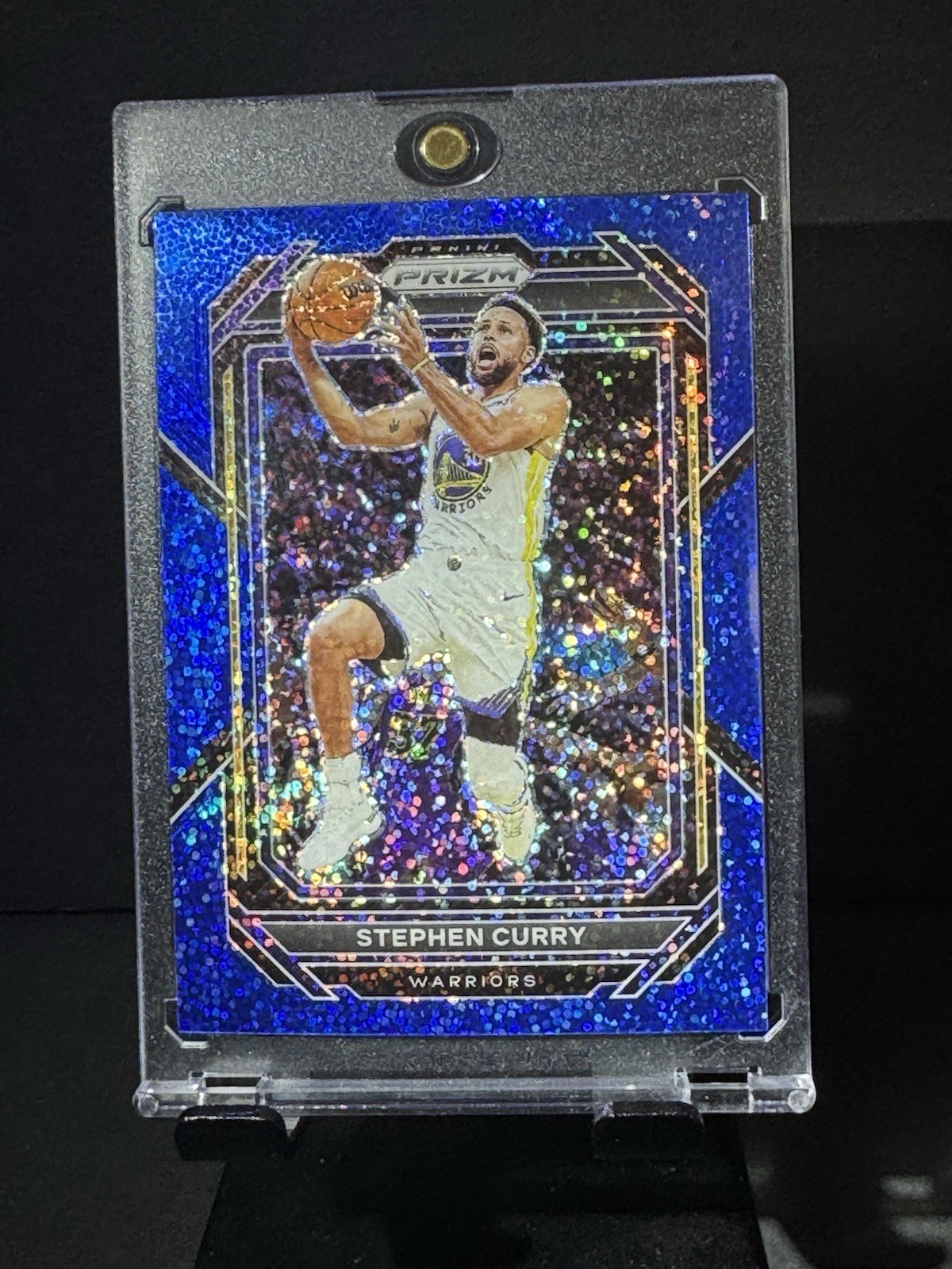Stephen Curry 2022 Prizm #101 Blue Sparkle Prizm 090/144 Golden State Warriors