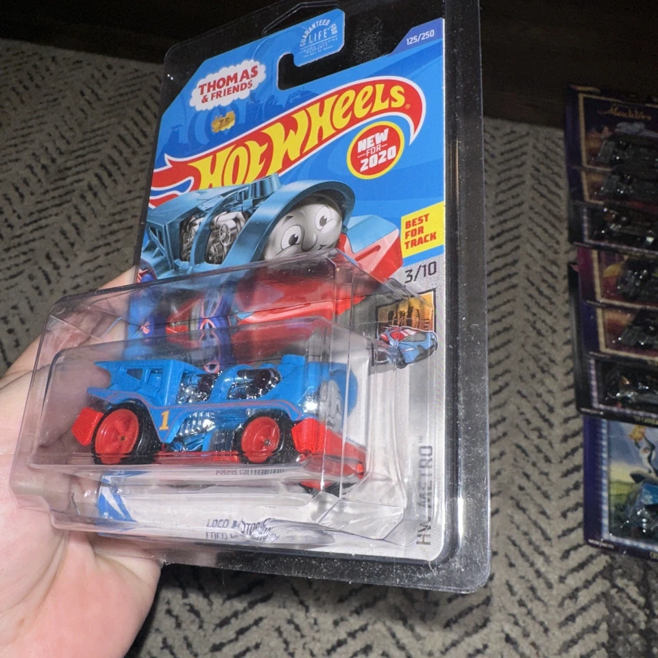 Hot Wheels HW Metro Loco Motorin' Thomas the Train & Friends Chrome Engine   - Image 3 of 4