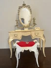 Vintage Barbie 1963 Susy Goose Vanity with  Mirror and Bench