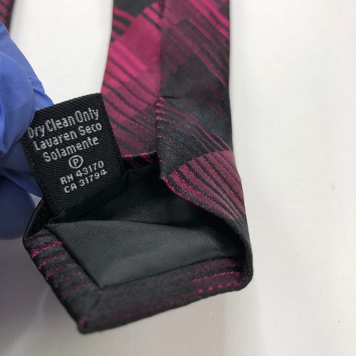 Concepts By Claiborne NEW Red 100% Silk Neck Tie Men’s Geometric 3.25-in/58-in - Picture 7 of 9