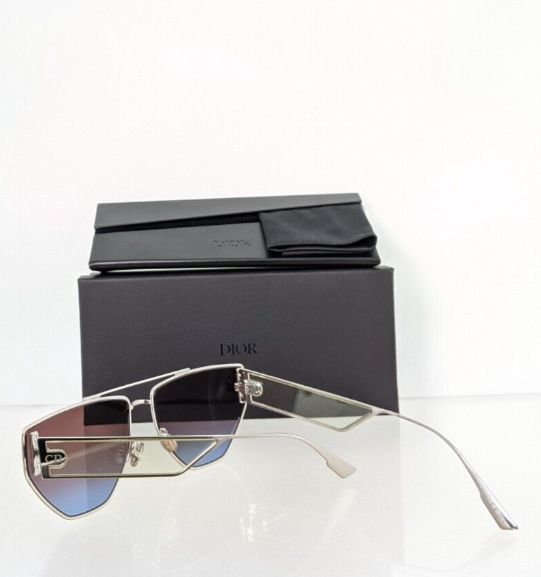 Christian Dior 010YB Sunglasses DIOR CLAN 2 Palladium/Violet Blue Shaded (010/YB) Sunglasses  main image 4
