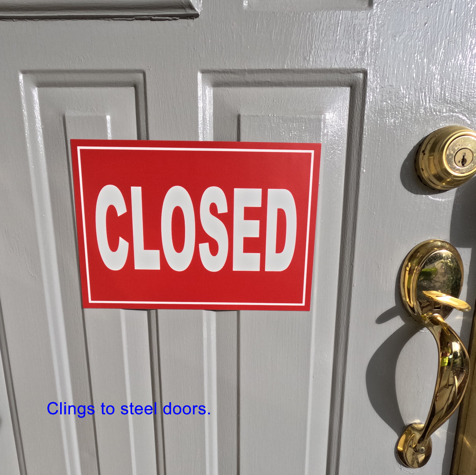 Closed Sign FLEXIBLE MAGNETIC SIGN magnet 7.5x10.75" indoor or outdoor removable