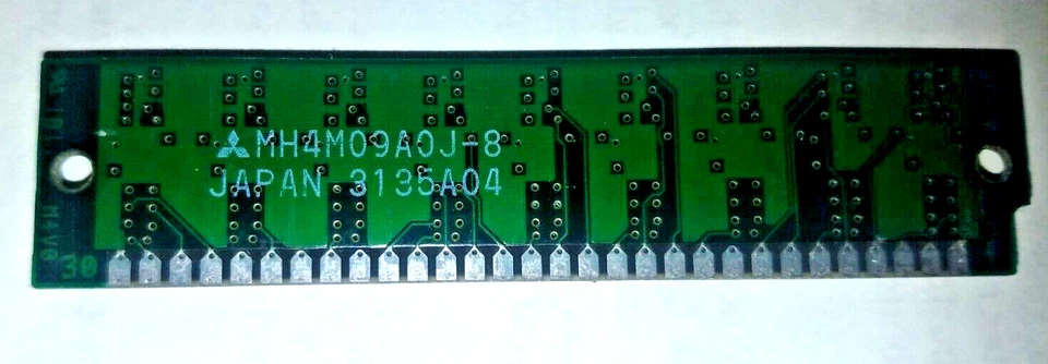 Mitsubishi 4MB 30 Pin 80ns FPM Parity SIMM MH4M09A0J-8 - Image 2 of 2