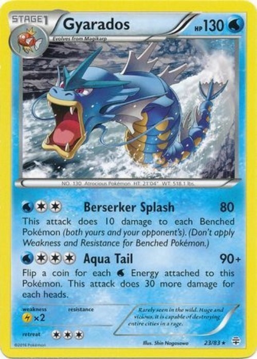 Pokémon TCG - Gyarados - 23/83 - Rare - Generations [Lightly Played]