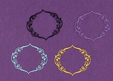 FANCY FRAME 4 die cuts scrapbook cards