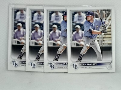 (4x) Luke Raley 2022 Topps Update Baseball - #US24 - Tampa Bay Rays | eBay
