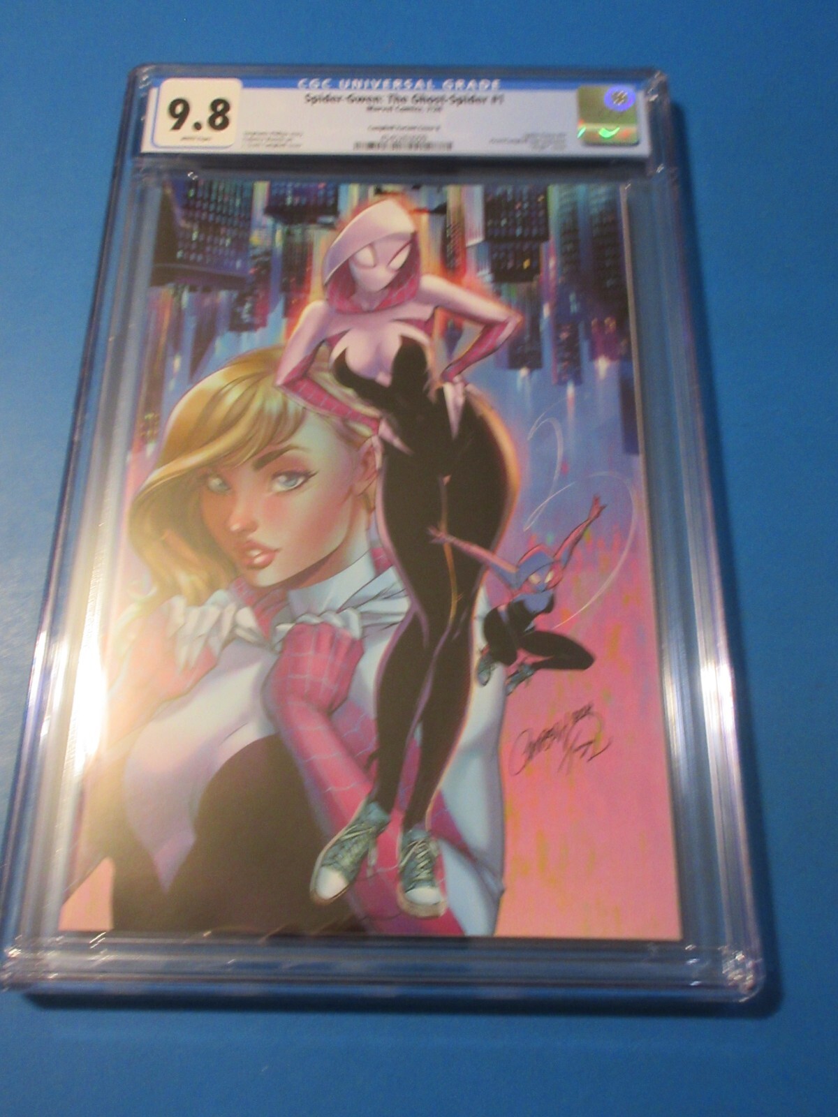 Spider-Gwen Ghost Spider #1 Rare Campbell Virgin Variant CGC 9.8 NM/M  Gem wow