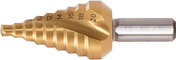 Ks Tools Hss-Tin Stufenbohrer Extra Kurz,Ø 4-30Mm, 14 Stufen-image