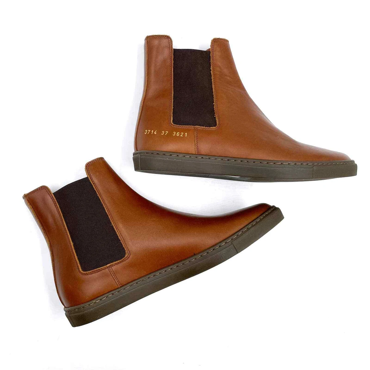 Common projects hot sale chelsea boots brown