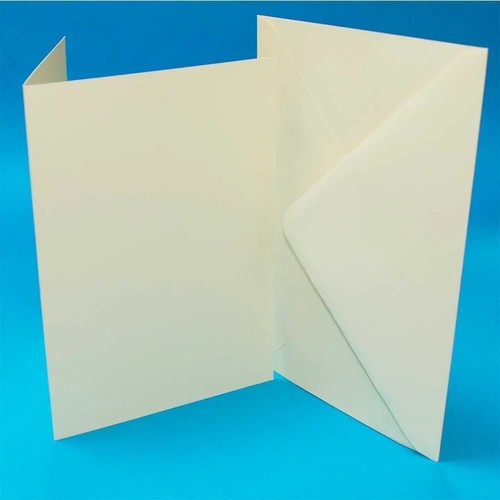 Card Blanks And Plain Envelopes 5 x 7 White Ivory Kraft For Greeting Cards Craft - Picture 5 of 6
