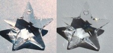 1 each SWAROVSKI CRYSTAL STAR PENDANT Drop 20mm Prism Bead Top Drilled 6714