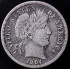 1904 Barber 10¢  VF