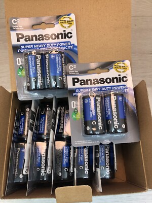 Panasonic C2 Super Heavy Duty Battery 1.5V - 12 Packs (24 Pieces