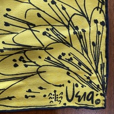 Vera Neumann Silk Scarf 1960 s Vintage Hand Rolled 29 x 29