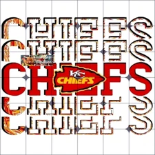 Sublimation Print Chiefs Football Ready to Press Heat Transfer