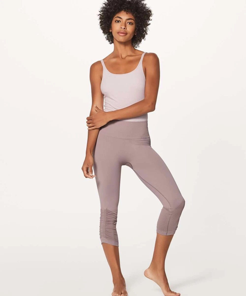 Lululemon 4 Awakening Crop Taryn Toomey Collection 17 Seamless Leggings