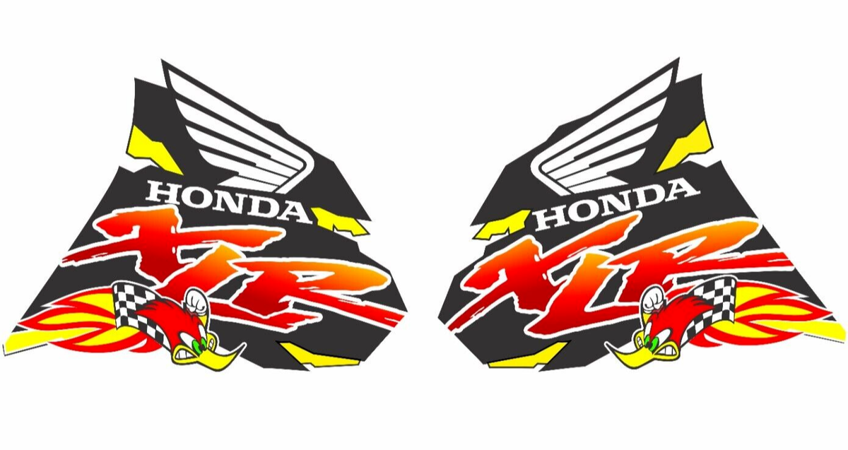 Honda XLR 200 XLR 250 XLR400 Tank decals stickers Graphics Decals