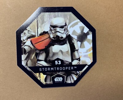 STAR WARS ROGUE ONE Token 53 STORMTROOPER Cosmic Shells E.Leclerc DISNEY Image