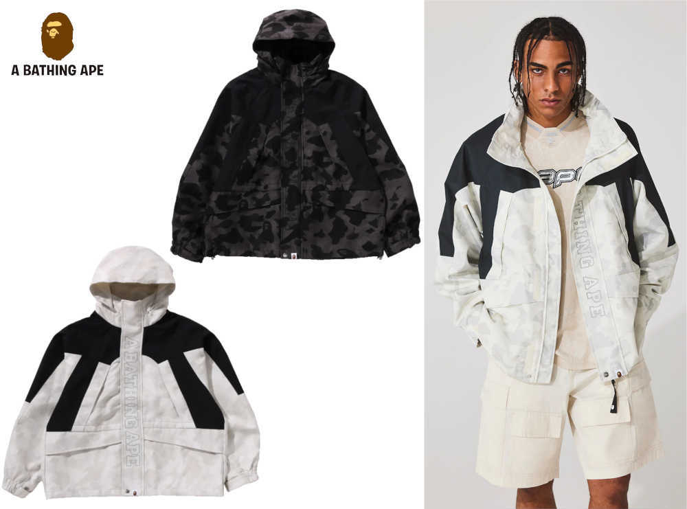 A Bathing Ape Men's Snowboard Jacket 2024 SS JACQUARD BAPE A Bathing Ape Men's Snowboard Jacket 2024 SS JACQUARD BAPE