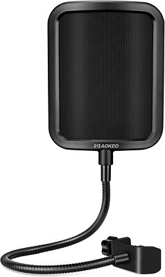 Metall Pop Filter Maske Schild für Blue Yeti, HyperX QuadCast und jedes Mikrofon