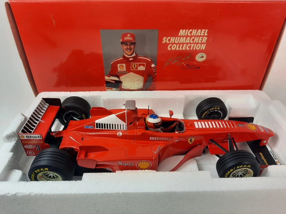Minichamps Ferrari F300 #3 Michael Schumacher 1998 1/18 510981803 closed box - Immagine 2 di 4