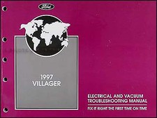 1997 Mercury Villager Electrical And Vacuum Troubleshooting Manual 97 Original