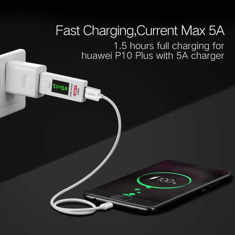 Fast Charging USB C Cable 5A Super Charge USB Type C for Huawei Mate20 P30 Pro - Image 4 of 4