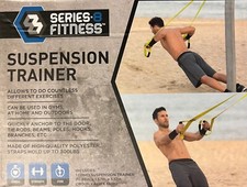 Home Gym Fitness Suspension Resistance Strength Training Straps Workout Trainer.