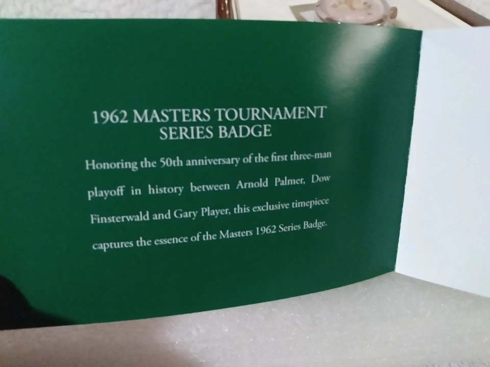 Женские часы 2012 Masters Augusta National Golf Club ограниченный выпуск No235 из 350 - Изображение 3 из 4
