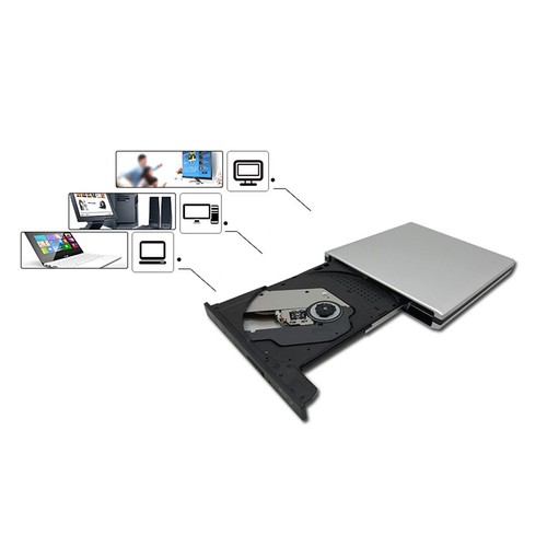 6X Blue ray Burner External BD-R BD DVD CD RW Disc Writer PC Laptop Movie Player - Afbeelding 7 van 29