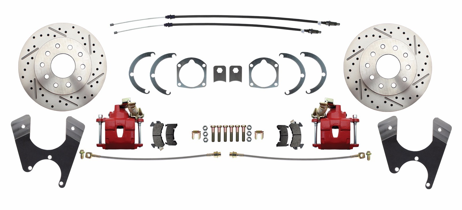 GM 195964 4 Wheel Power Disc Brake Conversion Kit & Tubular Control