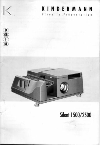 Bedienungsanleitung Manual Diaprojektor Kindermann Silent 1500 / 2500  - Bild 1 von 1