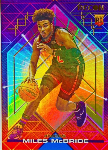 Miles McBride RC 2021-22 Recon Basketball Holo Refractor Thick Rookie ...