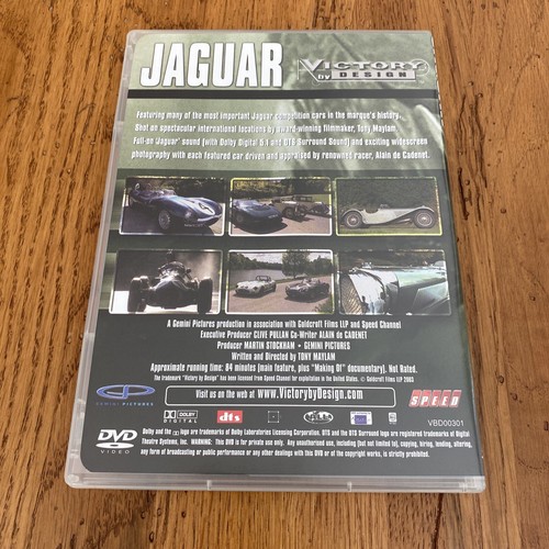 Jaguar Victory By Design DVD Gemini Pictures Speed Featuring Alain de Cadenet - Picture 2 of 7