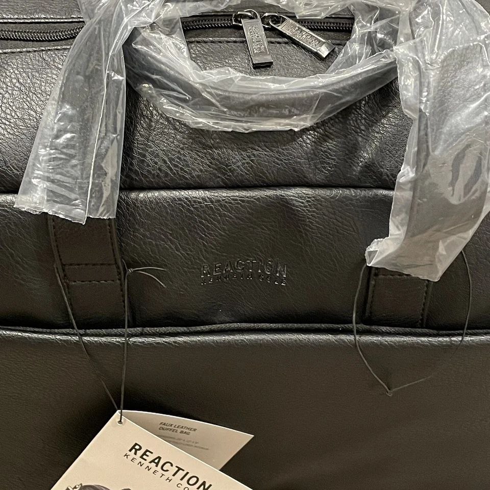 Kenneth Cole  Faux Leather 20" Single Compartment Top Load  Duffle Bag - Image 3 of 4