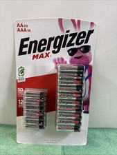 NEW Energizer Max 20 AA  16 AAA Pack Batteries Exp - 12/2036 Factory Sealed