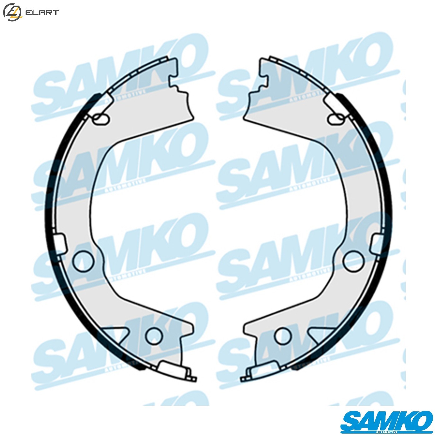 BRAKE SHOE SET PARKING BRAKE 81136 FOR SSANGYONG RHINO/II KORANDO/C/SPORTS 2.2L