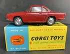 VINTAGE CORGI  Die Cast #222 Renault Floride Made In Great Britain With Box